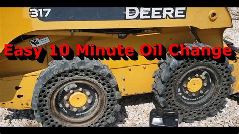 john deere 317 skid steer hydraulic oil change|john deere 317 oil change.